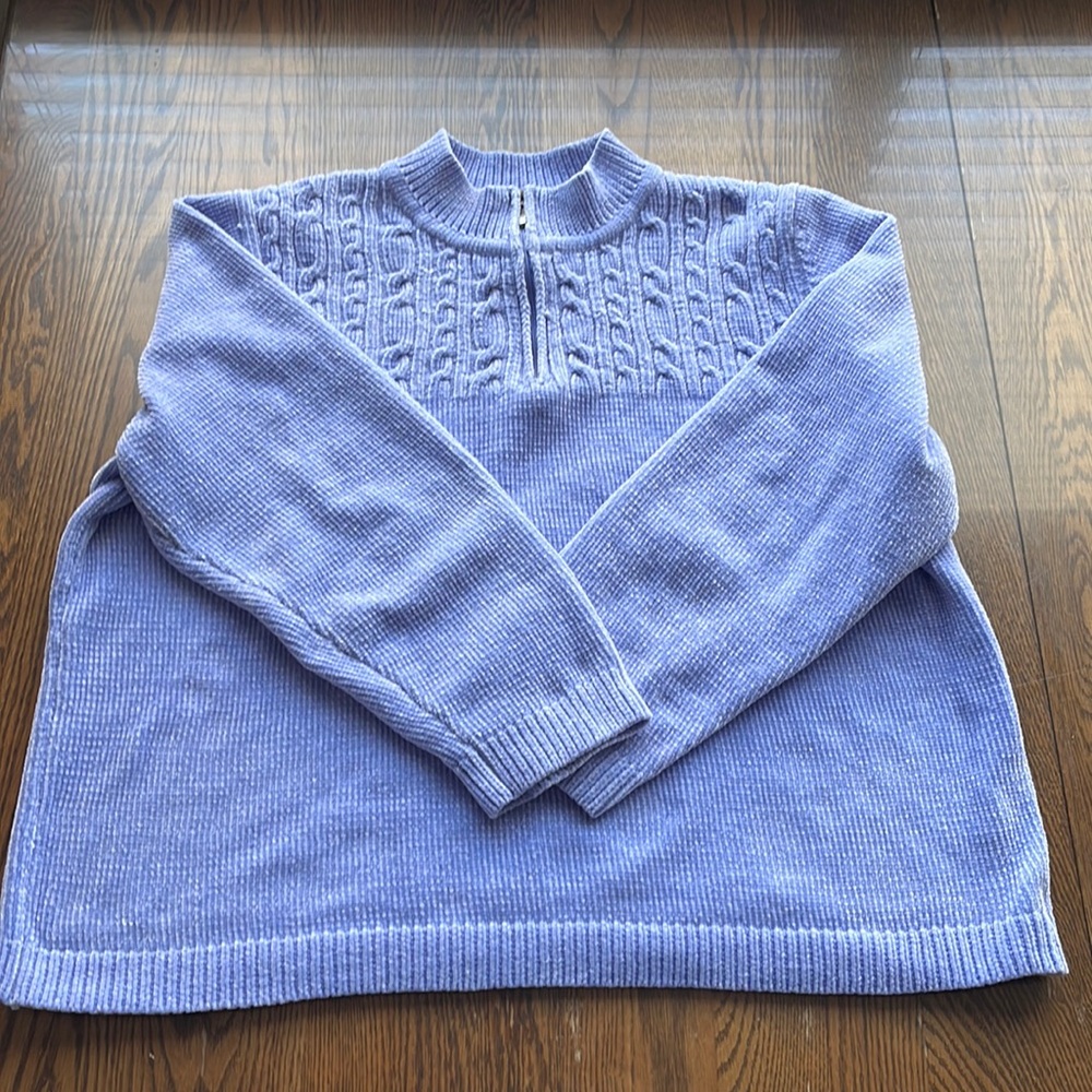Alfred Dunner sweater with zipper size 1x